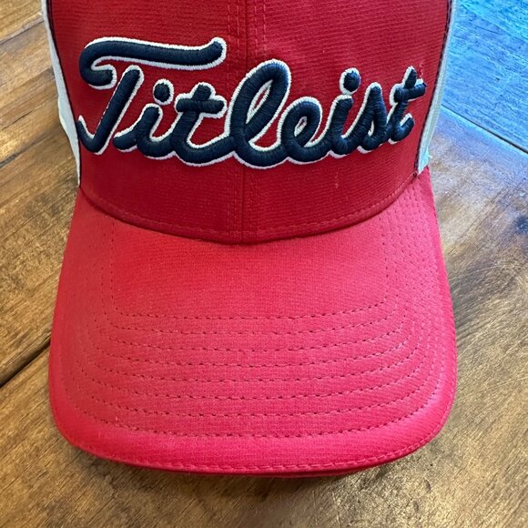 Titleist | Flex Fitted Golf Hat Ball Cap Small Medium Embroidered Spell Out Logo - Picture 3 of 9